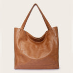 Retro one-shoulder capacious bag