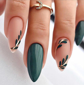 Peach Petal Vines Press On Nails