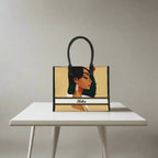 Noir Luxe Personalised Box Tote Bag