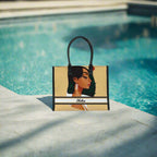 Noir Luxe Personalised Box Tote Bag