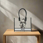 Bold Essence Personalised Grey Box Tote Bag