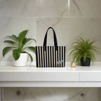Strip printed Women's Office Bag