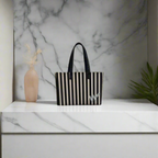 Strip printed Women's Office Bag