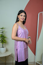 Lavender Noodle Starp Kurti