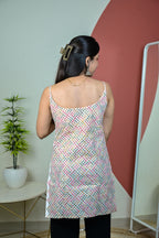 Multicolor Noodle Strap Kurti