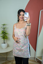 Multicolor Noodle Strap Kurti