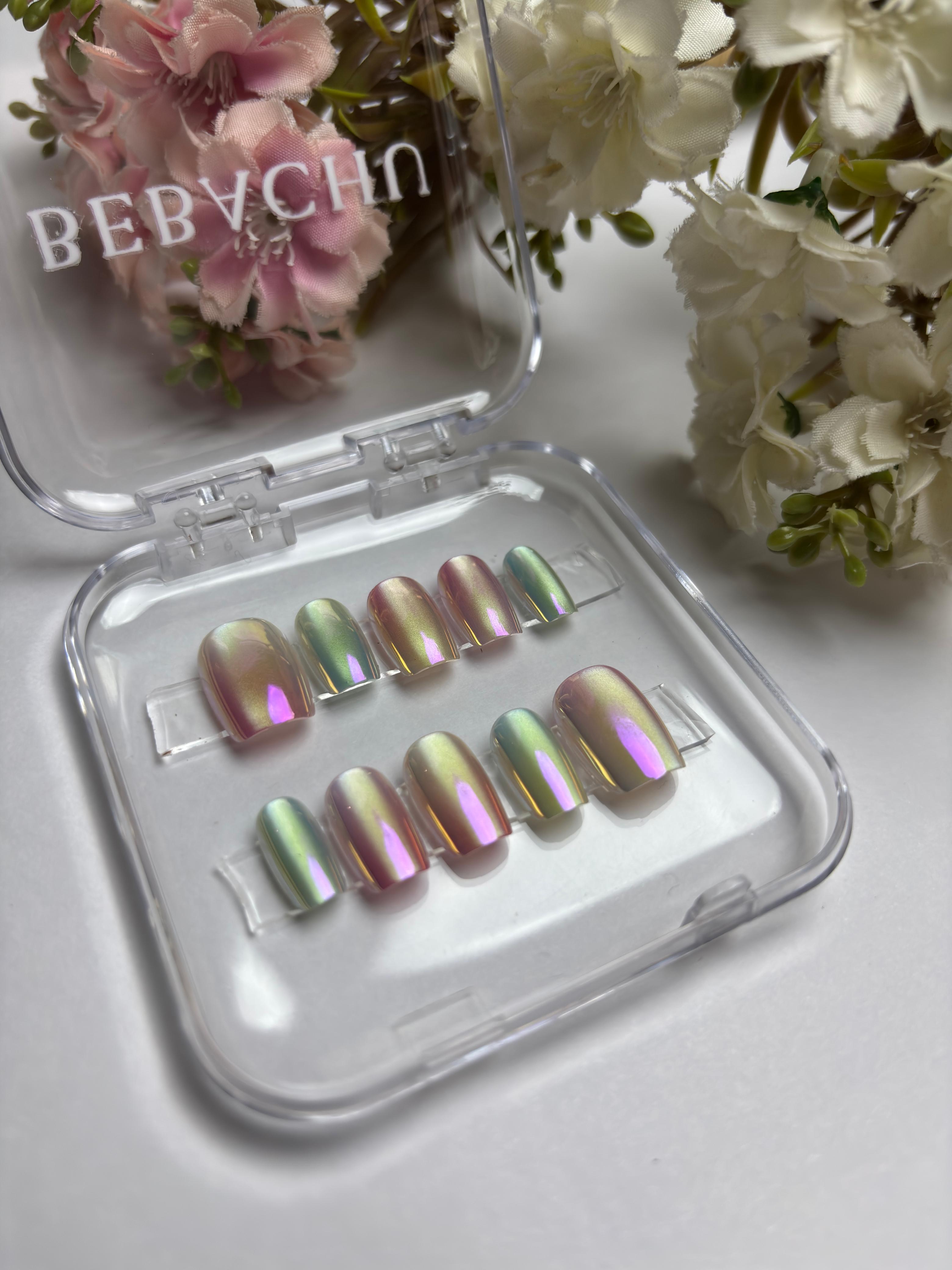 Cotton Candy Glow Press On Nails
